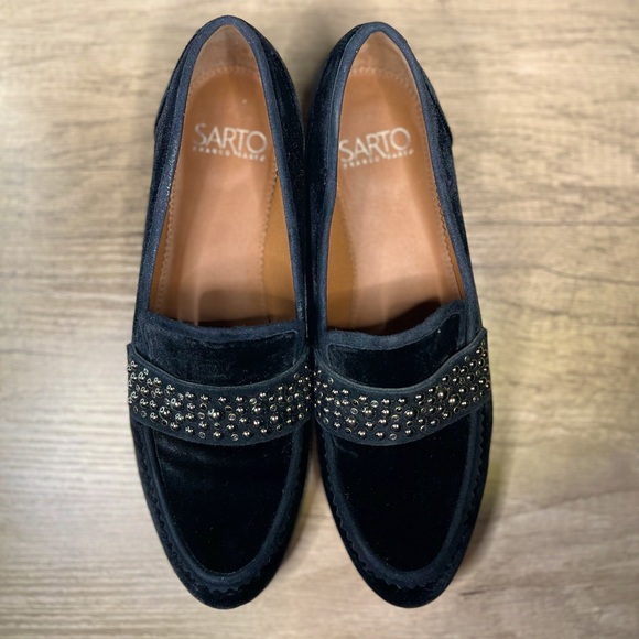 FRANCO SARTO VELVET SLIPPERS - Picture 1 of 2